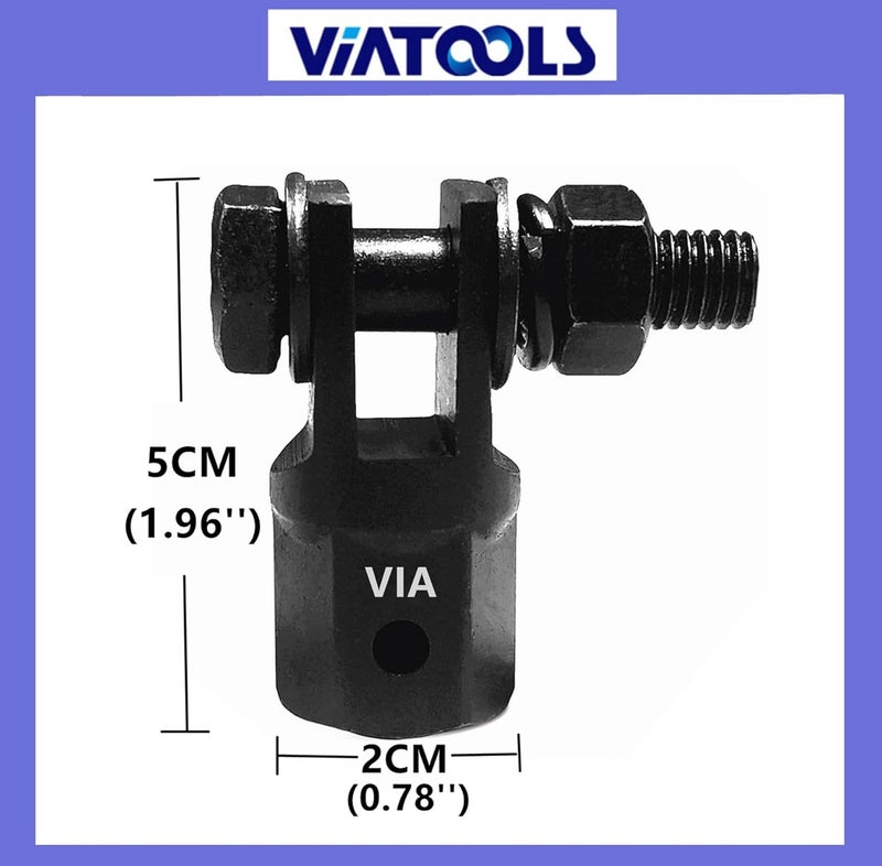 VIATOOLS 1/2" Scissor Jack Adapter for Use with 1/2 Inch Drive/Impact Drills/Ratchet or Standard Drive Sockets or 13/16 Inch Lug Wrench (Black) - Image 2